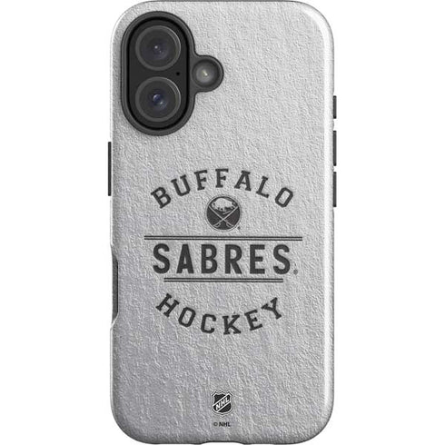 NHL Buffalo Sabres Black Text iPhone 16 Plus Impact Case